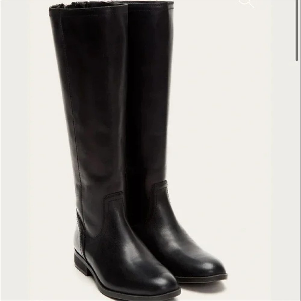 Frye and Co. Women Jolie Back Zip Fashion Boots Black Leather